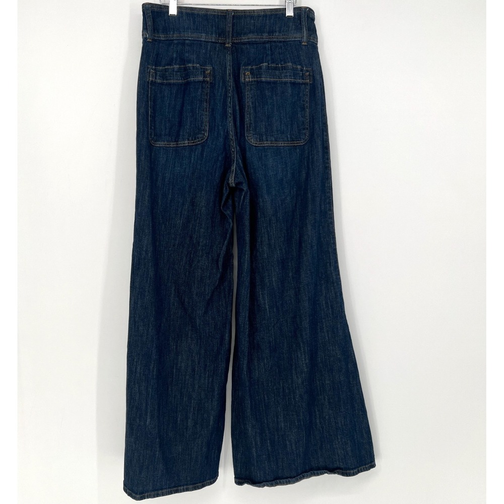 Pilcro High Rise Wide Leg Trouser Jeans Womens 31 Blue Boho Anthropologie - Picture 4 of 12